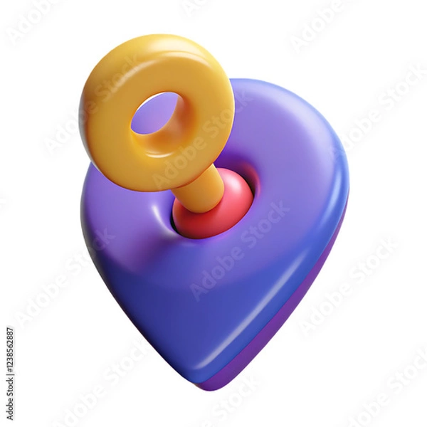 Fototapeta rattle isolated on white