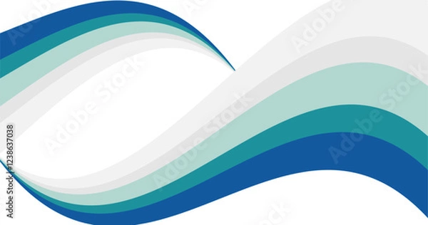 Fototapeta 2つの波で組み合わせた抽象的な背景素材