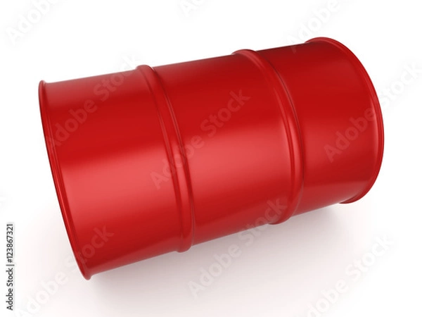 Fototapeta 3D rendering red barrel