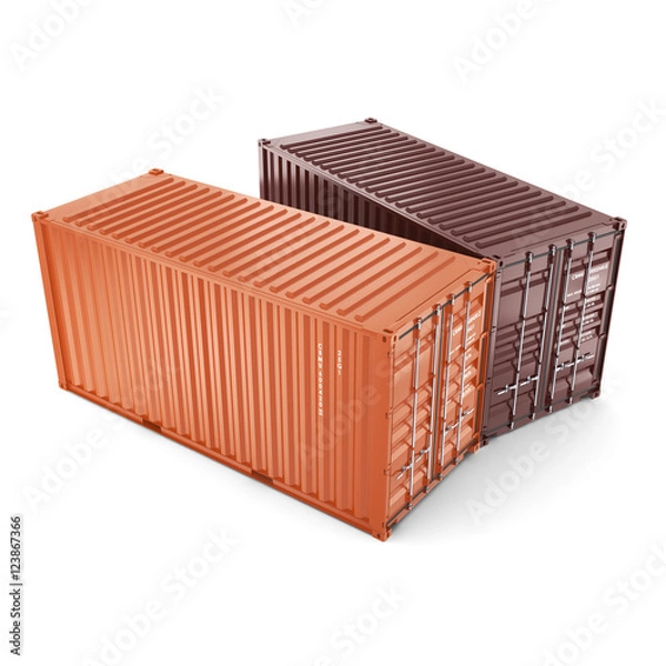 Fototapeta 3D rendering containers