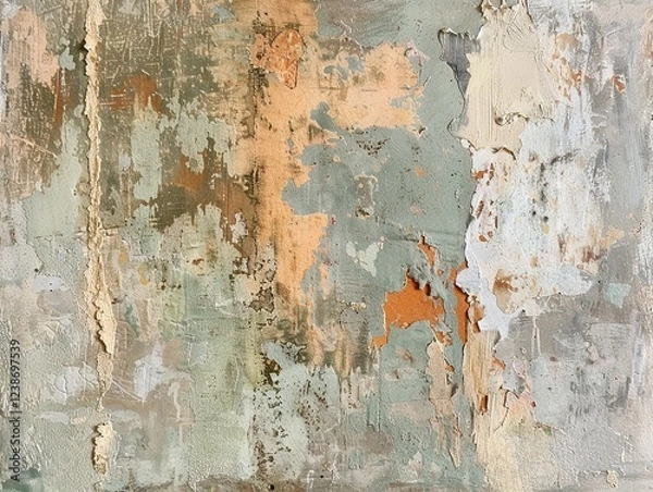 Obraz peeling paint on a wall	