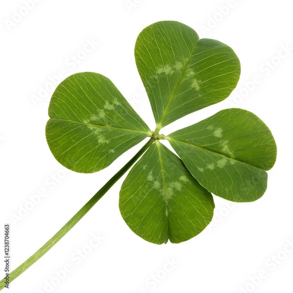 Obraz Four-leaf clover isolated on transparent background