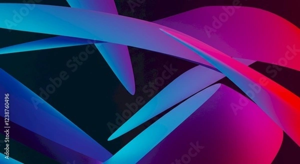 Fototapeta Abstract Neon Gradient Background Pink Blue Purple Swirls