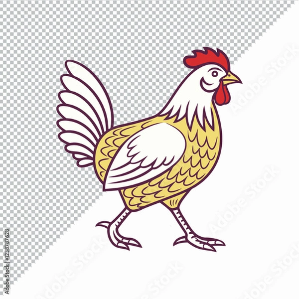Obraz Nice Hen vector art