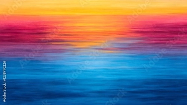 Fototapeta Tranquil Sunrise Reflection on a Calm Lake with Soft Hues of Hope and Serenity