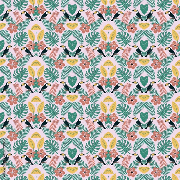 Obraz seamless pattern design vector art