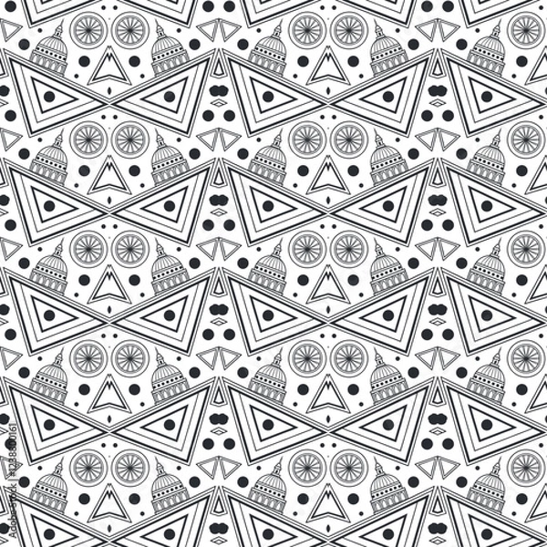 Obraz seamless geometric pattern design vector illustrator