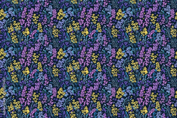 Fototapeta limonium seamless texture pattern. background for cloth