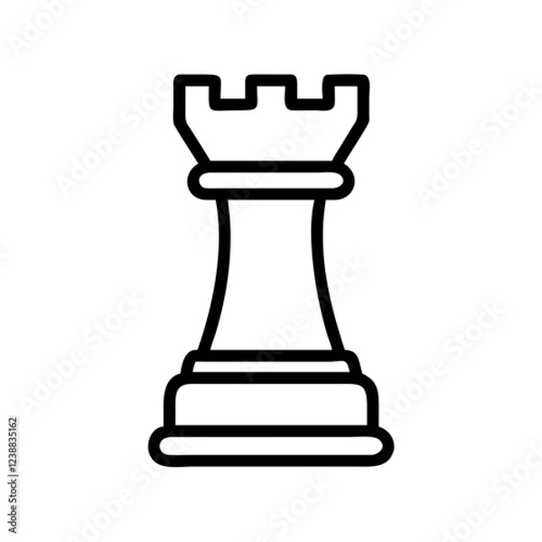 Obraz ♖ Chess Rook Icon