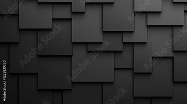 Fototapeta Abstract dark grey squares texture background