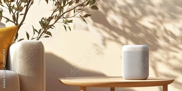 Fototapeta Stylish and Compact Bluetooth Speaker Display