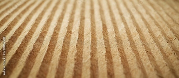 Fototapeta Textured surface of wooden planks with parallel grooves and lines in warm brown tones suitable for backgrounds or materials Copy Space