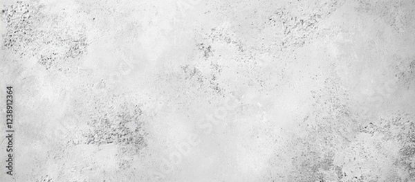 Fototapeta White and Gray Textured Concrete Wall Background with Copy Space