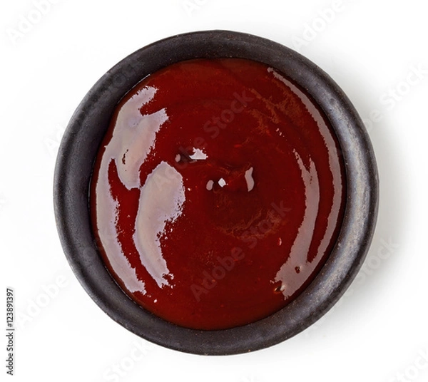 Obraz Bowl of barbecue sauce
