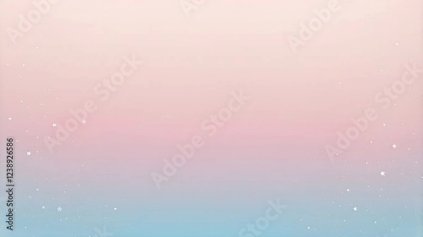 Fototapeta Sunset-inspired pink and blue gradient background with soft and calming transitions  