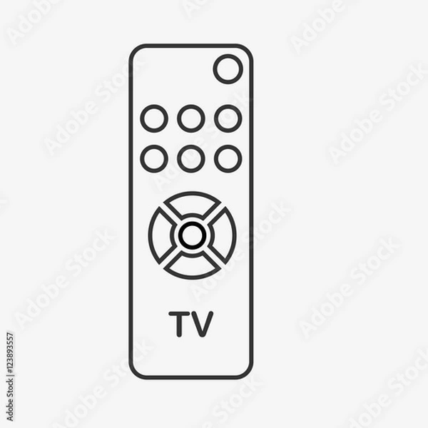 Fototapeta Remote control - vector icon isolated