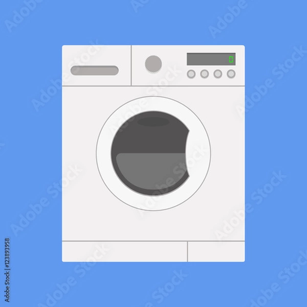 Fototapeta Washing machine on isolated background.