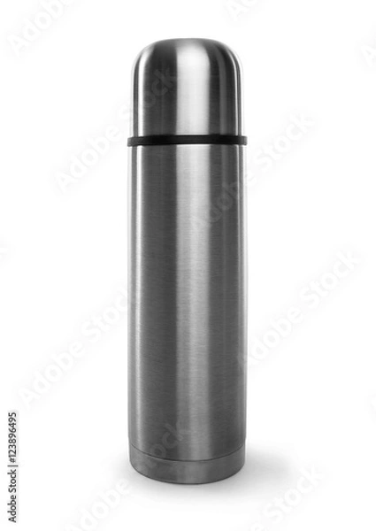 Obraz Thermos on a white background.