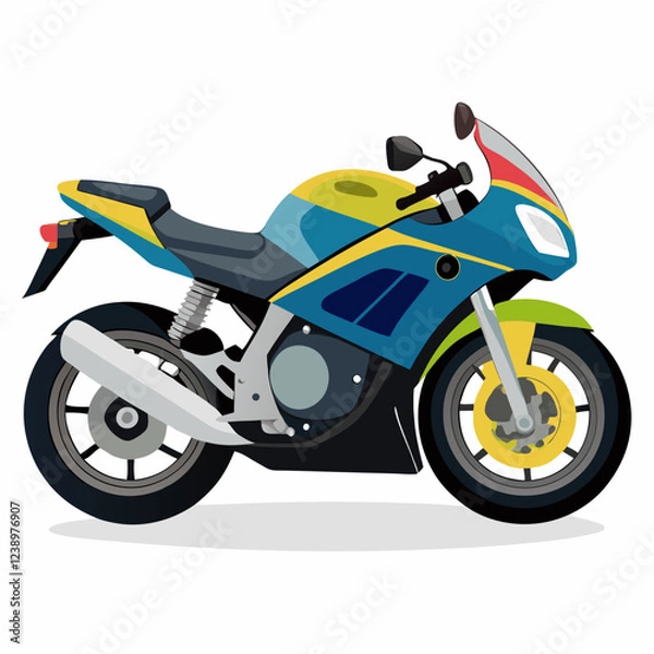 Fototapeta motorcycle on white background