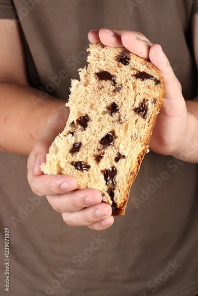 Obraz Comida tradicional natalina: panetone, rabanada, drinks