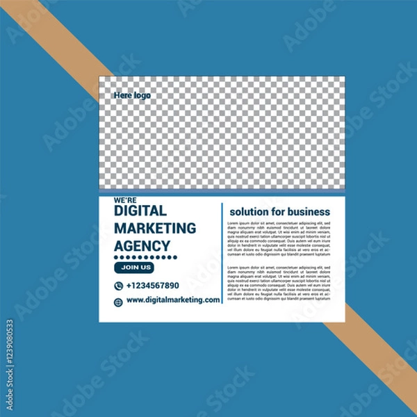 Obraz Editable Digital Marketing Post Template