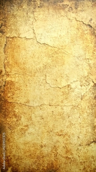 Fototapeta Old cracked paper background showing age and wear creating vintage texture