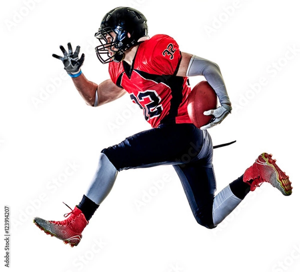 Obraz american football player man isolated