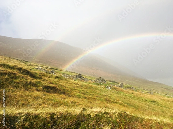 Obraz Rainbow Over Irish Ruins