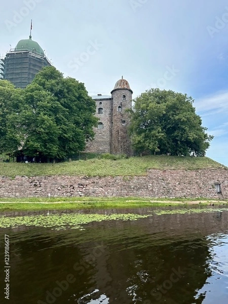 Obraz castle on the river
