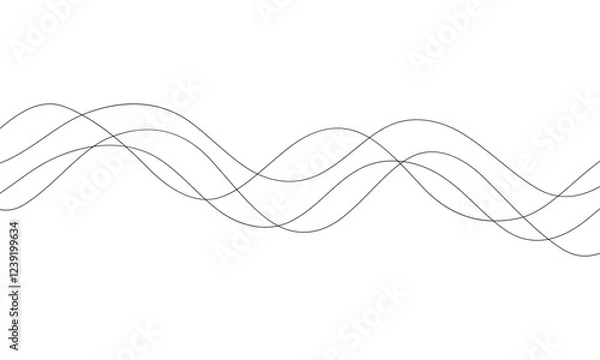 Fototapeta abstract black curved lines design suitable for background.