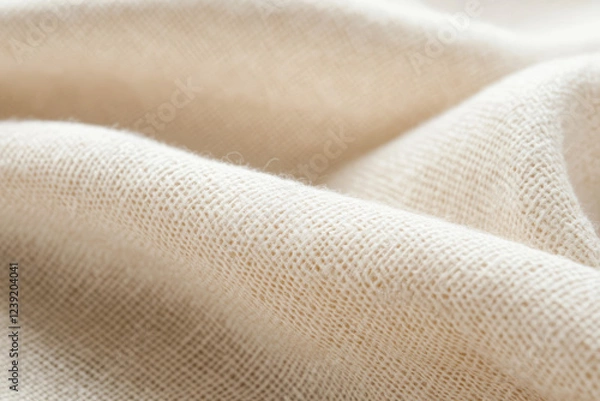 Fototapeta Detailed macro shot of rough burlap showcasing unique textures and natural fibers