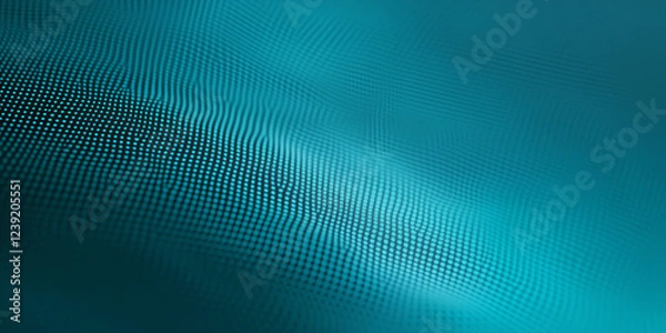 Fototapeta Abstract Teal Wave Pattern Background