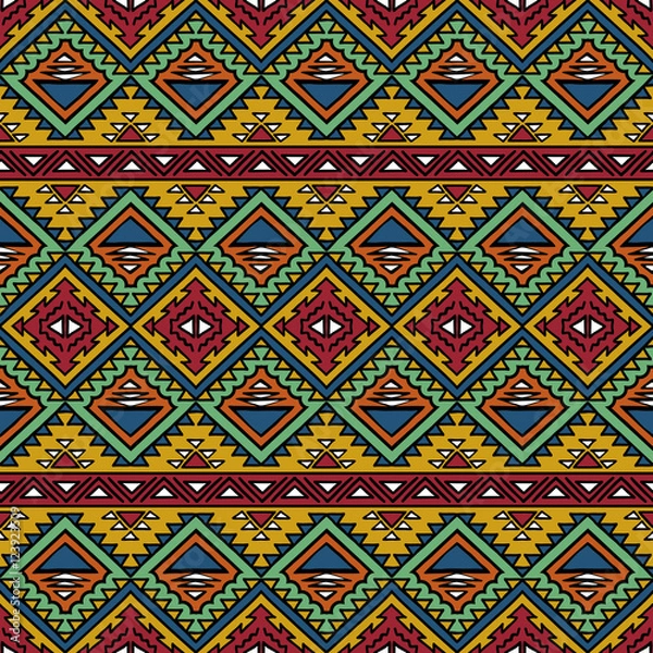 Fototapeta Aztec seamless pattern