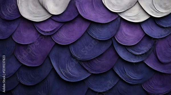Fototapeta Abstract Purple and Gray Scaled Pattern Design