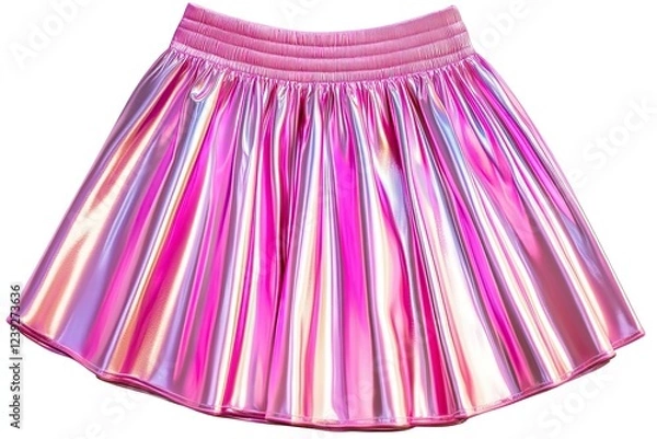 Obraz Pink skirt isolated on white background