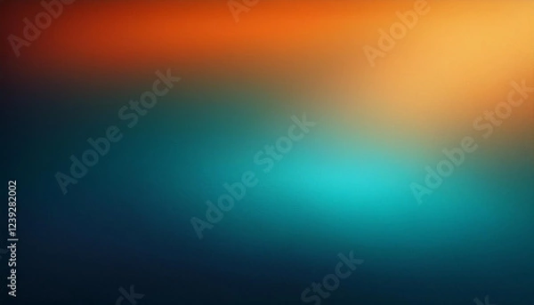 Obraz blurred abstract heritage with darkish blue teal and orange gradient