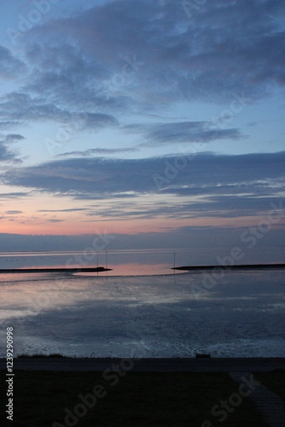 Fototapeta sunset on the beach