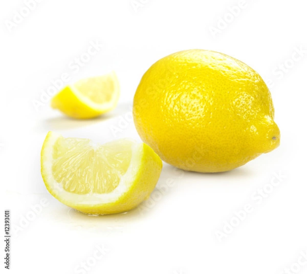 Fototapeta Lemon - whole - slices