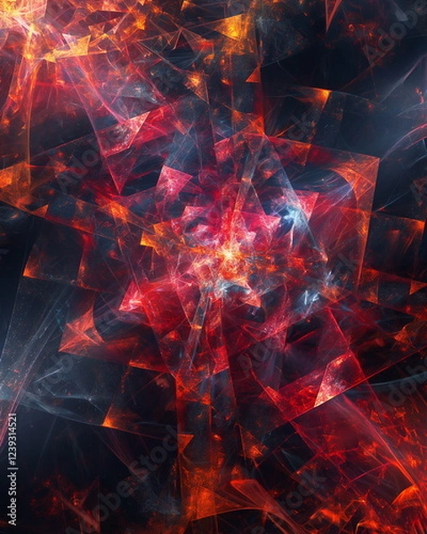 Fototapeta computer screensaver complex geometry Cinematic Sc_002