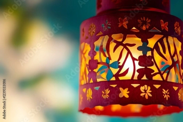 Fototapeta Colorful Indian Lantern for Makar Sankranti