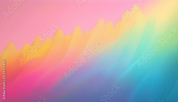 Obraz abstract pastel rainbow gradient fading on pale pink heritage