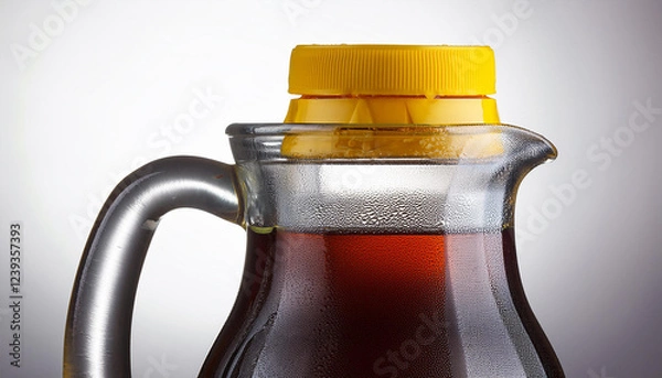 Obraz a pitcher bottle of soda with a yellow cap