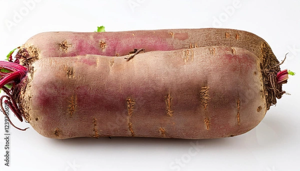Obraz beet root rectangular remoted on white heritage