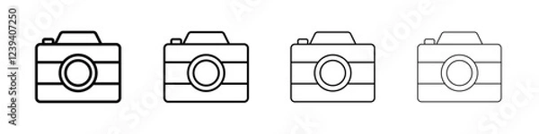 Fototapeta Camera icon Flat illustration sign