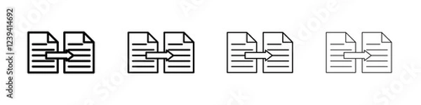 Fototapeta Compare icon linear logo isolated