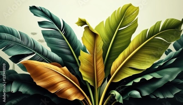 Obraz Modern Leaf background