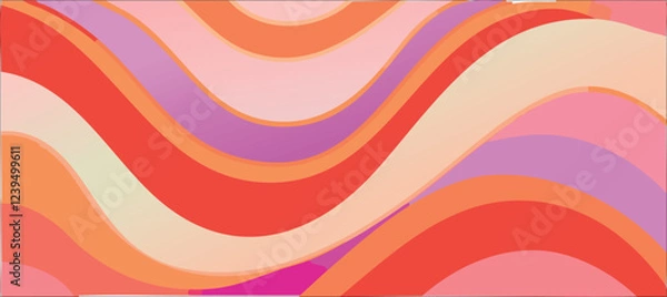 Obraz Abstract watercolor background, simple pastel tones design, luxury style wallpaper, vector illustration, with liquid objects, shapes, curves, for banner, poster, advertisement.