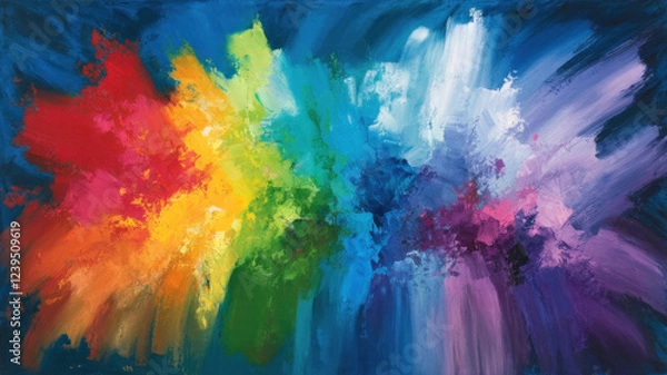 Fototapeta Vibrant Color Explosion Abstract Background