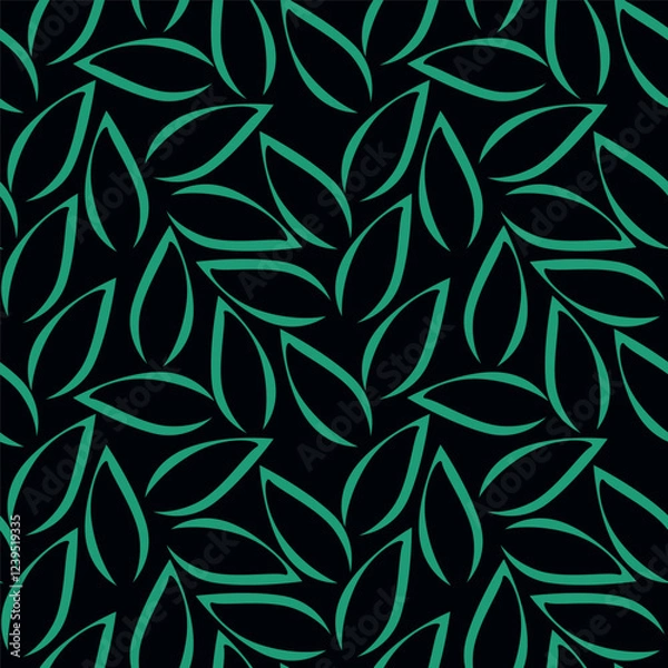 Obraz Abstract Leaves Art in Pattern Vector Repeat Patterns for Dynamic Visuals, Wallpaper, and Wrapping.