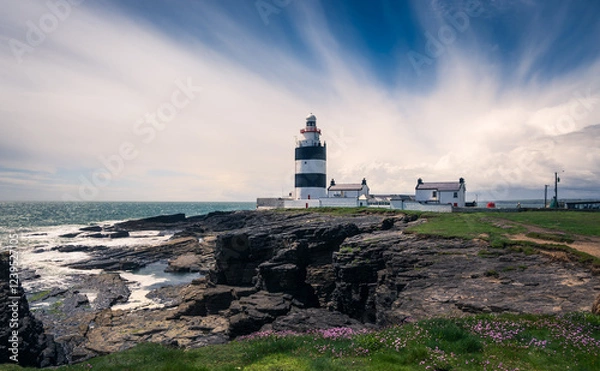 Obraz Cape Hook Lighthouse is a lighthouse located on Cape Hook, near the town of Waterford, County Wexford, Ireland